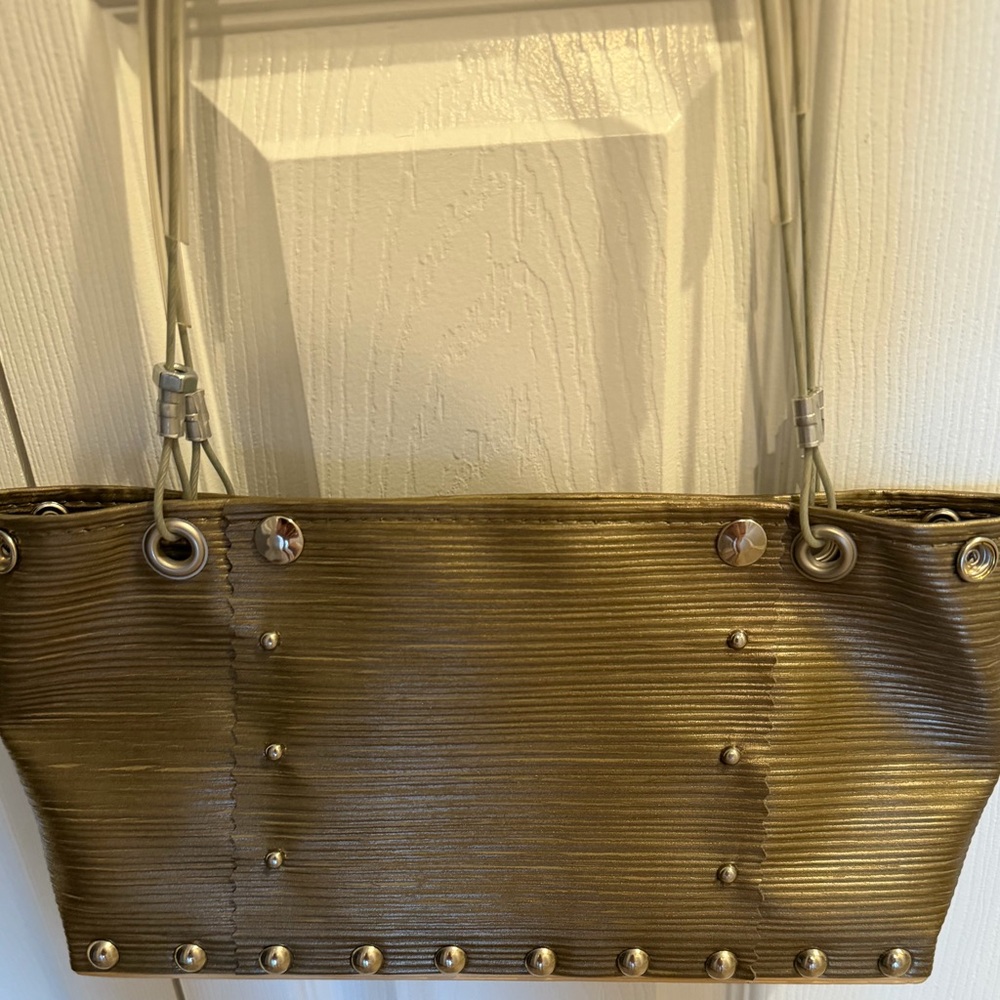 HARDWEAR by RENEE Upcycled Tote Shoulder Bag Utility Minimalist Durable Gunmetal